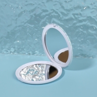 Зеркало складное &laquo;Нежность&raquo;, d = 7,5 см, цвет бирюзовый