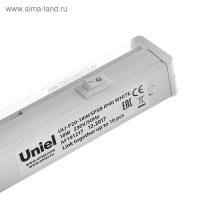 Фитосветильник светодиодный Uniel, 18 Вт, 560 мм, IP40, 230 В, спектр для рассады, с выкл. Фитосветильник светодиодный Uniel, 18 Вт, 560 мм, IP40, 230 В, спектр для рассады, с выкл.