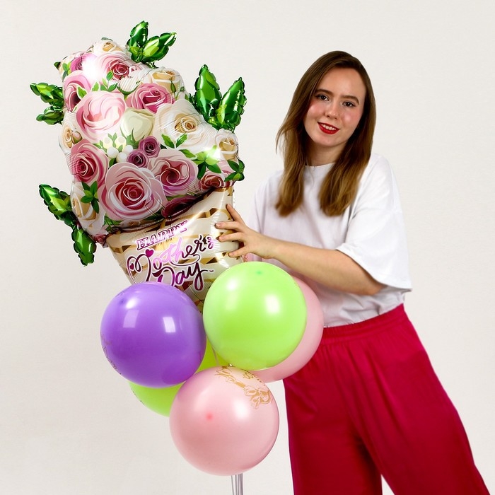 День матери. Набор воздушных шаров &laquo;Для мамы&raquo;, латекс, фольга, 7 шт.