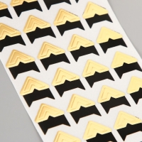 Набор уголков с кармашком для фотографий 24 уголка "Стиль" золото 12,5х9 см МИКС Набор уголков с кармашком для фотографий 24 уголка "Стиль" золото 12,5х9 см МИКС