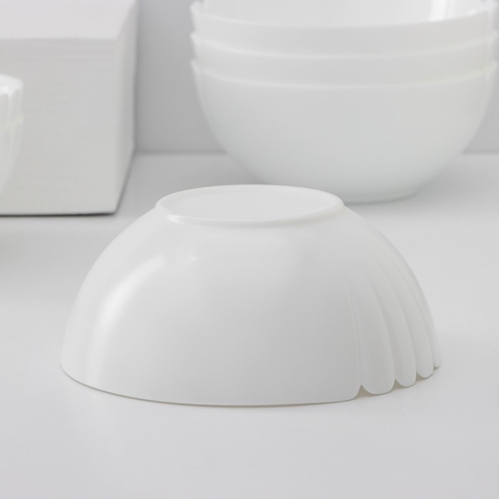 Набор салатников Luminarc Lotusia, d=18 см, стеклокерамика, 6 шт, цвет белый