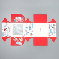 Коробка для капкейков складная с двусторонним нанесением «Новогодня посылка», 16 х 16 х 10 см, Новый год Коробка для капкейков складная с двусторонним нанесением «Новогодня посылка», 16 х 16 х 10 см, Новый год