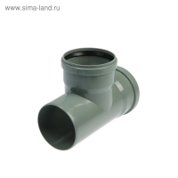 Тройник канализационный FLEXTRON, внутренний, d=110 мм, 90&deg;