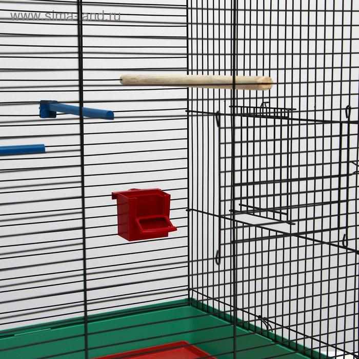 Клетка для попугая "Фиона", 4 яруса, 48 х 38 х 65 см, микс цветов