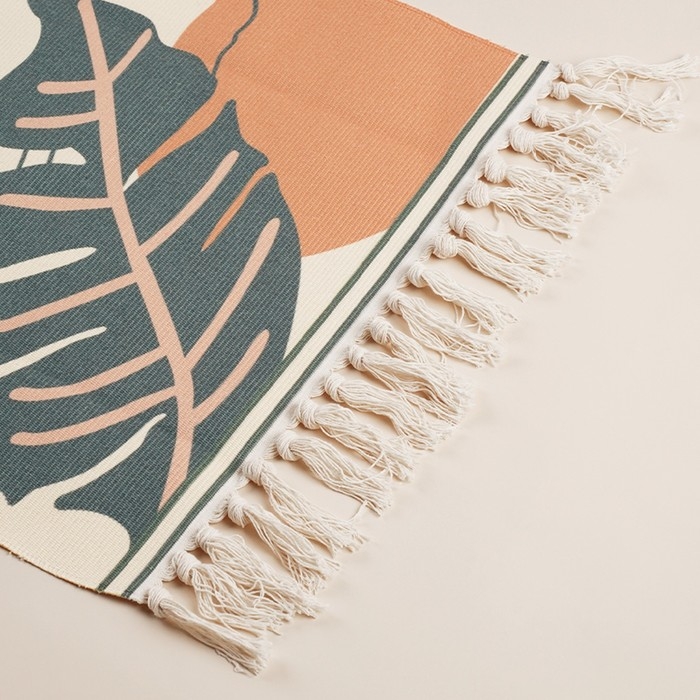 Коврик для дома SL Home Cotton, 60&times;90 см, цвет молочный