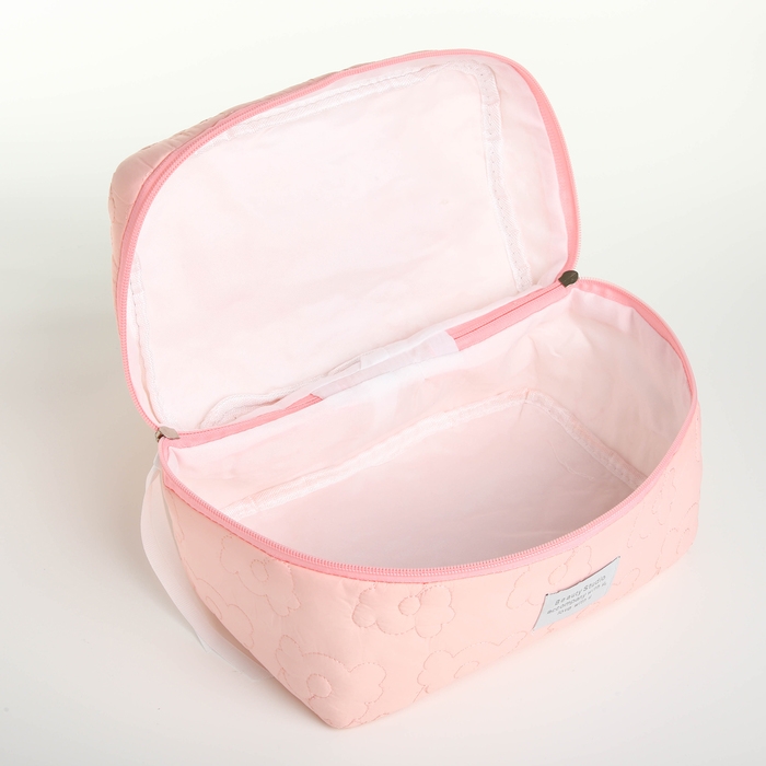 Косметичка на молнии, цвет розовый