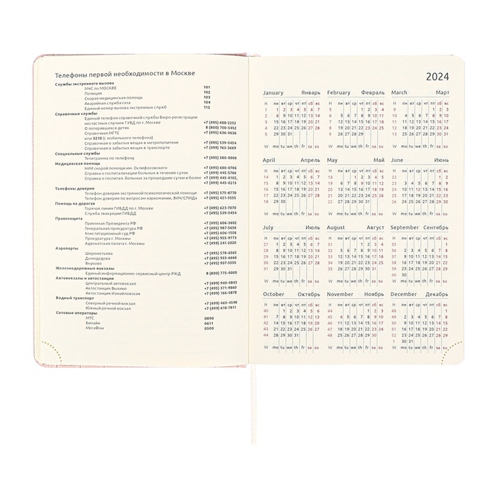 Ежедневник датированный 2025 A5 168 листов, deVENTE.Barbara, твердая обложка кожзам с поролоном, хлястик, перфорация, ляссе, блок 70, розовый