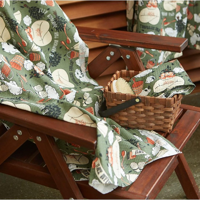 Набор для сауны Этель Набор для сауны Этель "Генеральская банька" килт 75*144 см + шапка, вафля 200г/м2, 100% хл