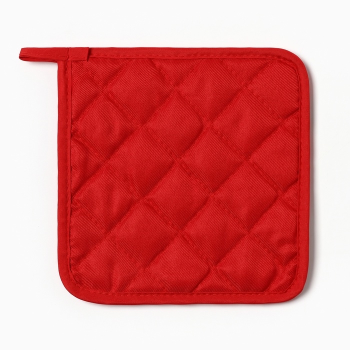 Новый год. Набор кухонный Любви в новом году: подставка 15*15 см, прихватка 17*17см