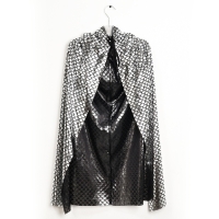 Карнавальный набор &laquo;Серебряная Змейка&raquo;: плащ длина 80 см, маска