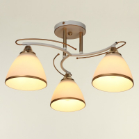 Люстра ГАЛЛОП "Сарри" 3x60Вт Е27 белый золото 25x43x43 см.