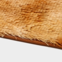 Коврики для ванной и туалета Доляна &laquo;Пушистик&raquo;, 2 шт: 35&times;40 см, 40&times;60 см, цвет бежевый