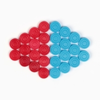 Шашки-нарды, настольные игры, цветные "Время игры", d-2.6 см, 32 х 32 см Шашки-нарды, настольные игры, цветные "Время игры", d-2.6 см, 32 х 32 см