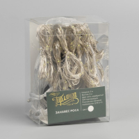 Гирлянда &laquo;Занавес&raquo; 2 &times; 2 м роса, IP20, серебристая нить, 300 LED, свечение белое, 12 В