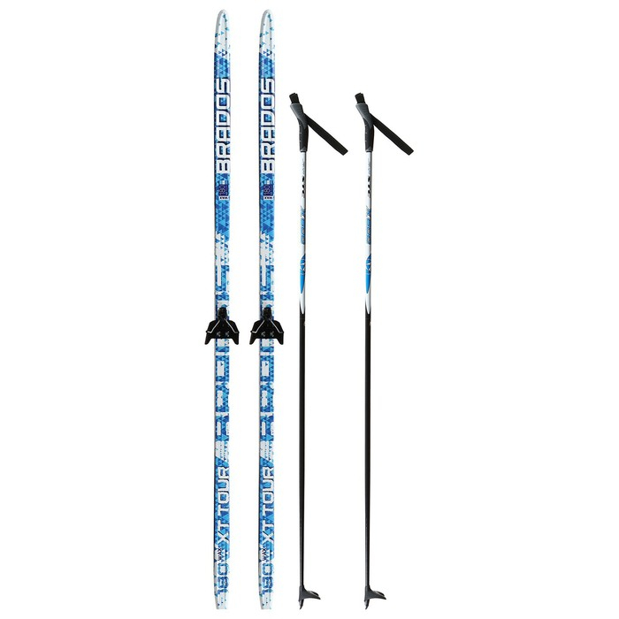 Комплект лыжный: пластиковые лыжи 180 см без насечек, стеклопластиковые палки 140 см, крепления NN75 мм, цвета МИКС Комплект лыжный: пластиковые лыжи 180 см без насечек, стеклопластиковые палки 140 см, крепления NN75 мм, цвета МИКС