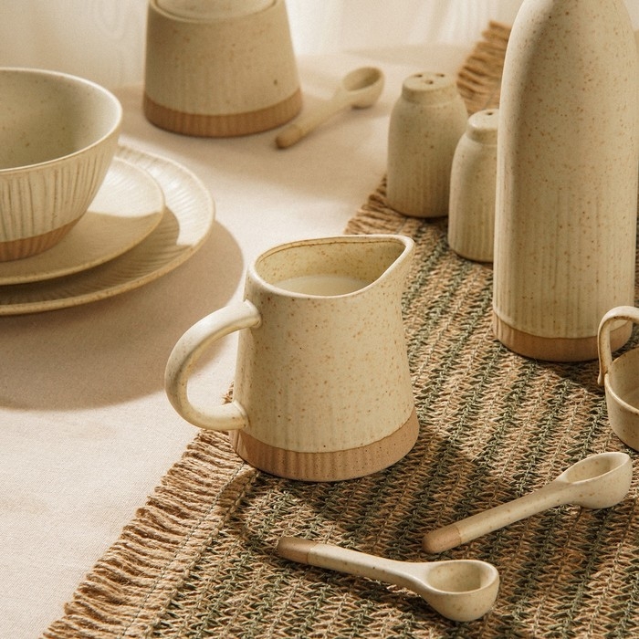 Молочник керамический SL Home &laquo;Виенто&raquo;, 350 мл, 12,5&times;9 см, цвет бежевый