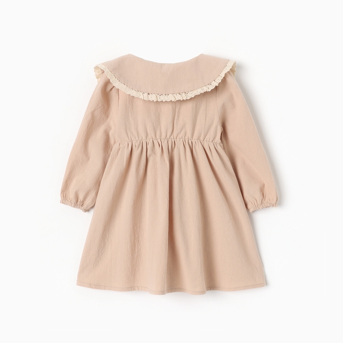 Платье для девочки MINAKU, цвет бежевый, рост 86-92