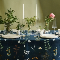 Скатерть Доляна Twilight forest 146х180 см, 100% хл, рогожка 164 г/м2 Скатерть Доляна Twilight forest 146х180 см, 100% хл, рогожка 164 г/м2