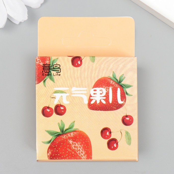 Наклейки для творчества Наклейки для творчества "Фруктовый микс" набор 46 шт 6,3х4,3х1,1 см