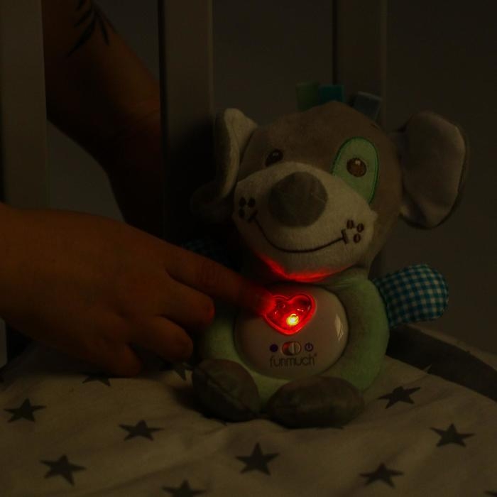 Развивающая игрушка - ночник &laquo;Собачка&raquo;, музыкальная, 21 см