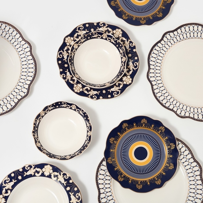 Наборы посуды сервиз столовый фарфоровый, 24 предмета Наборы посуды сервиз столовый фарфоровый, 24 предмета