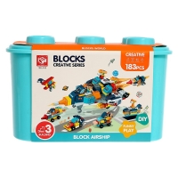 Конструктор &laquo;Транспорт&raquo;, 7 вариантов сборки, 183 детали, кейс для хранения в комплекте