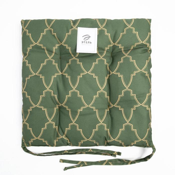 Сидушка на стул Этель "Gold ornament" 42х42х7см, 100%хл, саржа 190 г/м2
