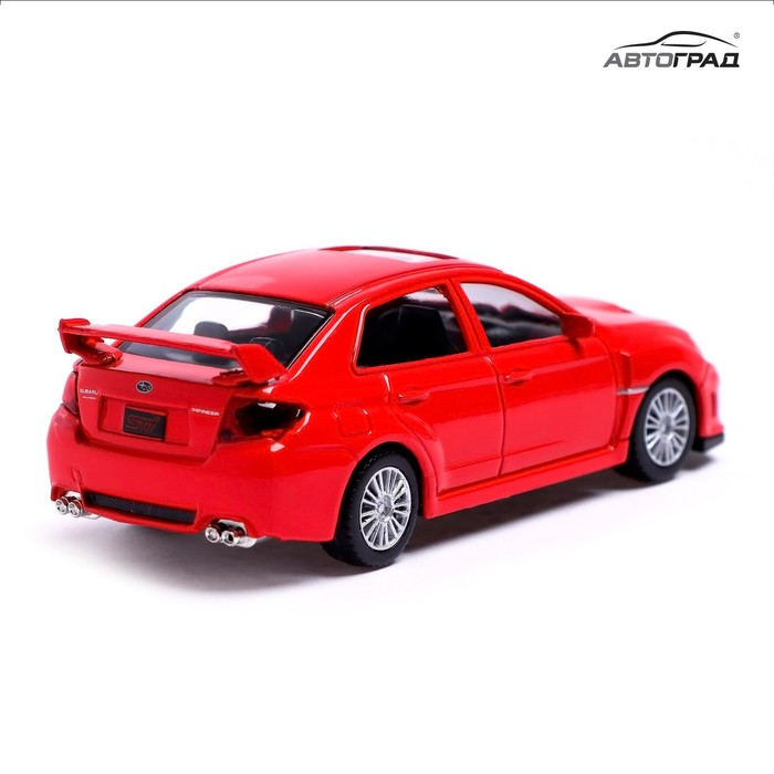 Машина металлическая SUBARU WRX STI, 1:43, цвет красный