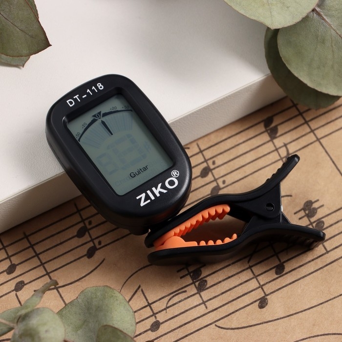 Гитарный тюнер мини Ziko DT-118 гитара, скрипка, укулеле Гитарный тюнер мини Ziko DT-118 гитара, скрипка, укулеле