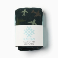 Колготки детские KAFTAN "Самолёты" 92-98 см, зелёный