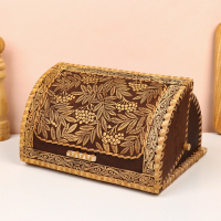 Хлебница &laquo;Рябинушка&raquo;, шлем, 28&times;19&times;16 см, береста