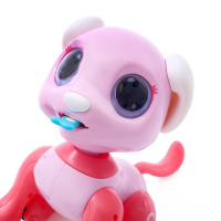 Робот собака &laquo;Питомец&raquo; WOOW TOYS, на пульте управления, интерактивный: звук, свет, танцующий, на аккумуляторе, розовый