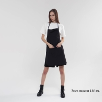 Фартук для мастера, с карманами, цвет чёрный Фартук для мастера, с карманами, цвет чёрный