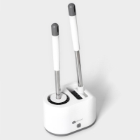 Ёршик для унитаза SAVANNA, силиконовый с щёткой, 18,9×12×40,5 см цвет белый Ёршик для унитаза SAVANNA, силиконовый с щёткой, 18,9×12×40,5 см цвет белый