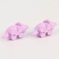 Миниатюра кукольная «Динозаврик», набор 2 шт., размер 1 шт. — 3 × 5,5 × 2 см, цвет фиолетовый Миниатюра кукольная «Динозаврик», набор 2 шт., размер 1 шт. — 3 × 5,5 × 2 см, цвет фиолетовый