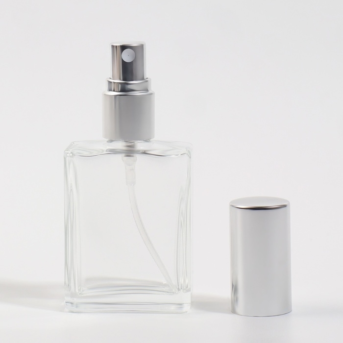 Флакон для парфюма, с распылителем, 15 мл, цвет серебристый Флакон для парфюма, с распылителем, 15 мл, цвет серебристый