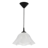 Люстра "Ирис" 1х15Вт Е27 МОДЕЛЬ: BR 00260 черный/белый 28х28х14см Люстра "Ирис" 1х15Вт Е27 МОДЕЛЬ: BR 00260 черный/белый 28х28х14см