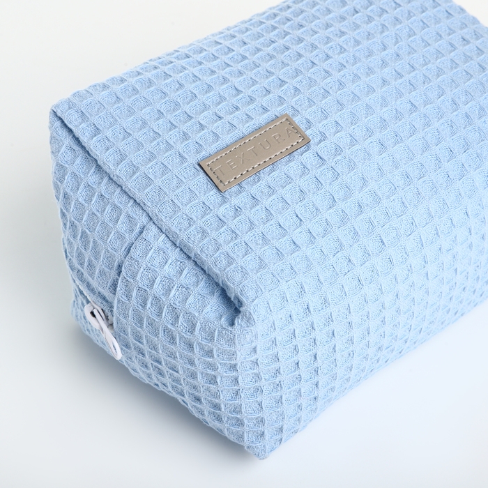 Косметичка на молнии TEXTURA, цвет голубой Косметичка на молнии TEXTURA, цвет голубой