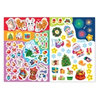 Книжка с наклейками &laquo;Адвент-календарь. Снеговик&raquo;, со стирающимся слоем, формат А4, 24 стр.