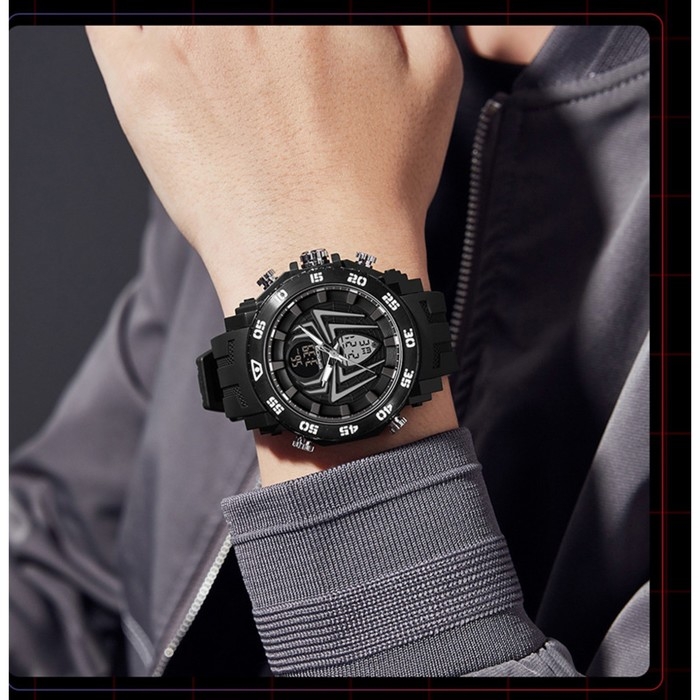 Часы наручные электронные Часы наручные электронные "Паук", d-53.5см, будильник, календарь, подсветка, ремешок силикон