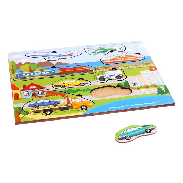 Головоломка с аппликациями &laquo;&lrm;Транспорт&raquo;&lrm;