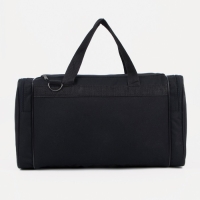 Сумка дорожная, 3 отдела на молниях, наружный карман, длинный ремень, цвет чёрный Сумка дорожная, 3 отдела на молниях, наружный карман, длинный ремень, цвет чёрный