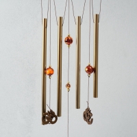 Музыка ветра металл "Ом - слово силы" 4 трубки 1,8х16х57 см Музыка ветра металл "Ом - слово силы" 4 трубки 1,8х16х57 см