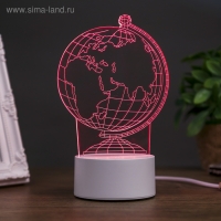 Светильник "Глобус" LED RGB от сети 9,5x11x18 см RISALUX Светильник "Глобус" LED RGB от сети 9,5x11x18 см RISALUX