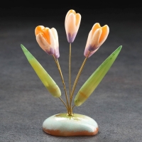 Цветы &laquo;Подснежники&raquo;, 5 цветков, селенит