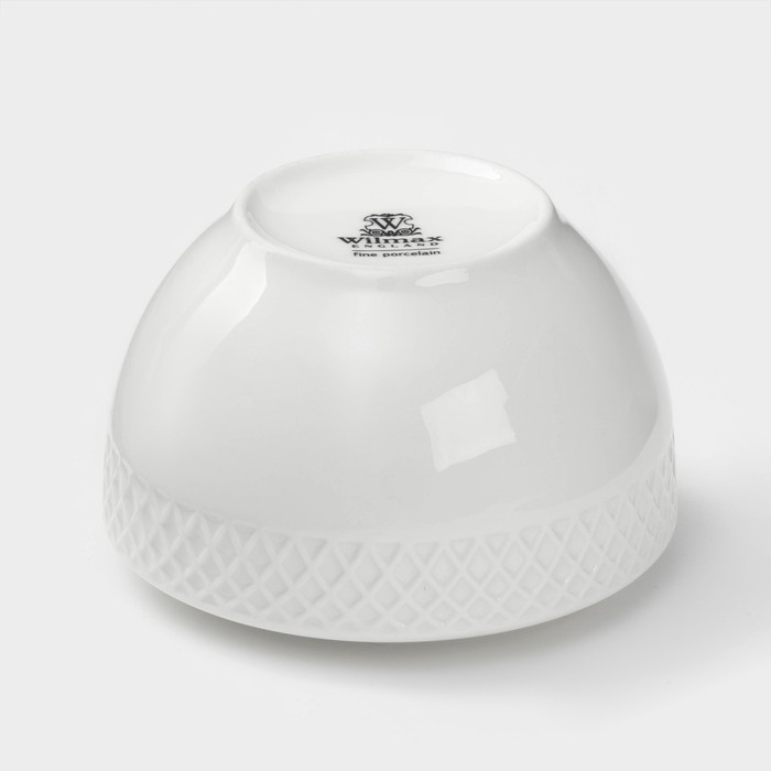 Сахарница фарфоровая с крышкой Wilmax &laquo;Юлия Высоцкая&raquo;, 340 мл, цвет белый