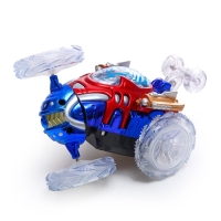 Машина-перевёртыш радиоуправляемая «Трюк», работает от батареек, световые эффекты, цвет синий Машина-перевёртыш радиоуправляемая «Трюк», работает от батареек, световые эффекты, цвет синий