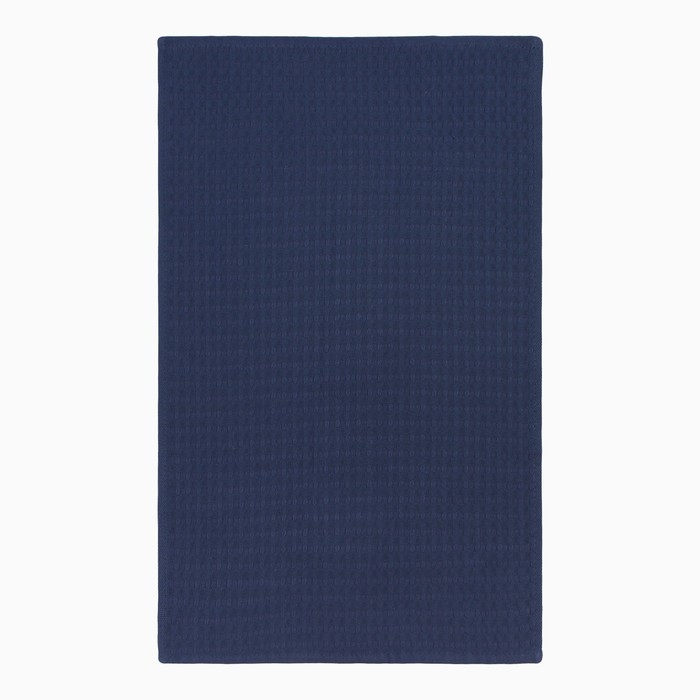 Полотенце "Доляна" цв. индиго 35х60 см, 100% хл., крупная вафля 220 г/м2