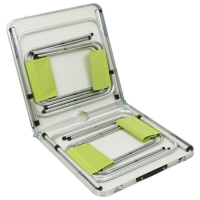 Набор туристической мебели Maclay: стол, 4 стула, цвет салатовый Набор туристической мебели Maclay: стол, 4 стула, цвет салатовый