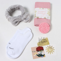 Подарочный набор новогодний "Happy holidays" полотенце и акс